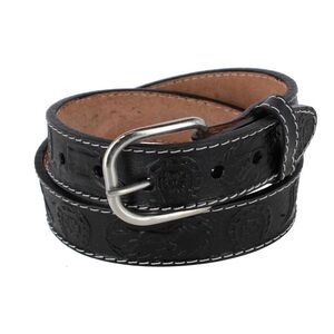 CTM Boy's Leather Rodeo Tooled Western Belt